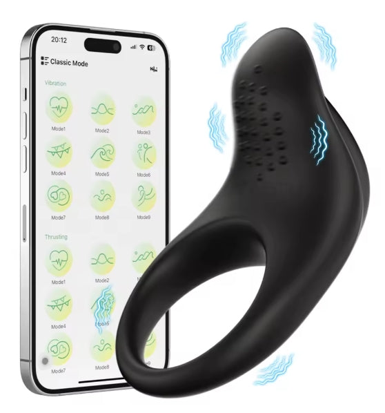 Anillo vibrador para hombre Pareja.Aumenta el placer durante la intimidad.