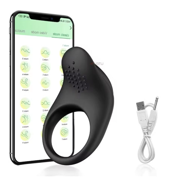 Anillo vibrador para hombre Pareja.Aumenta el placer durante la intimidad.