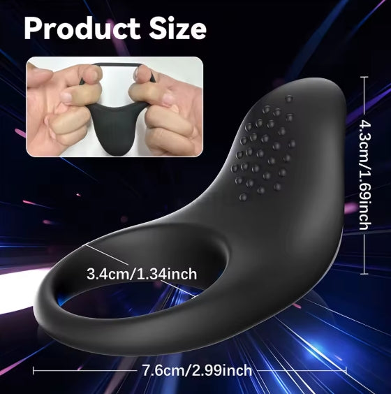 Anillo vibrador para hombre Pareja.Aumenta el placer durante la intimidad.