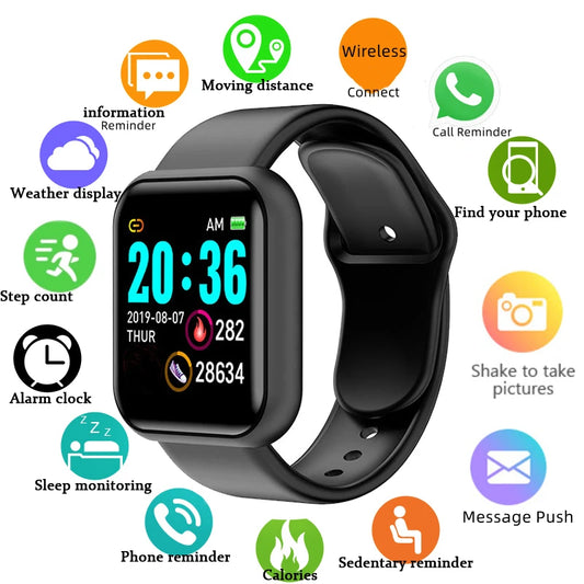 Reloj Inteligente Multifuncional D13 - Conectividad Bluetooth, Reproductor de Musica, Pulsera Deportiva y Monitor