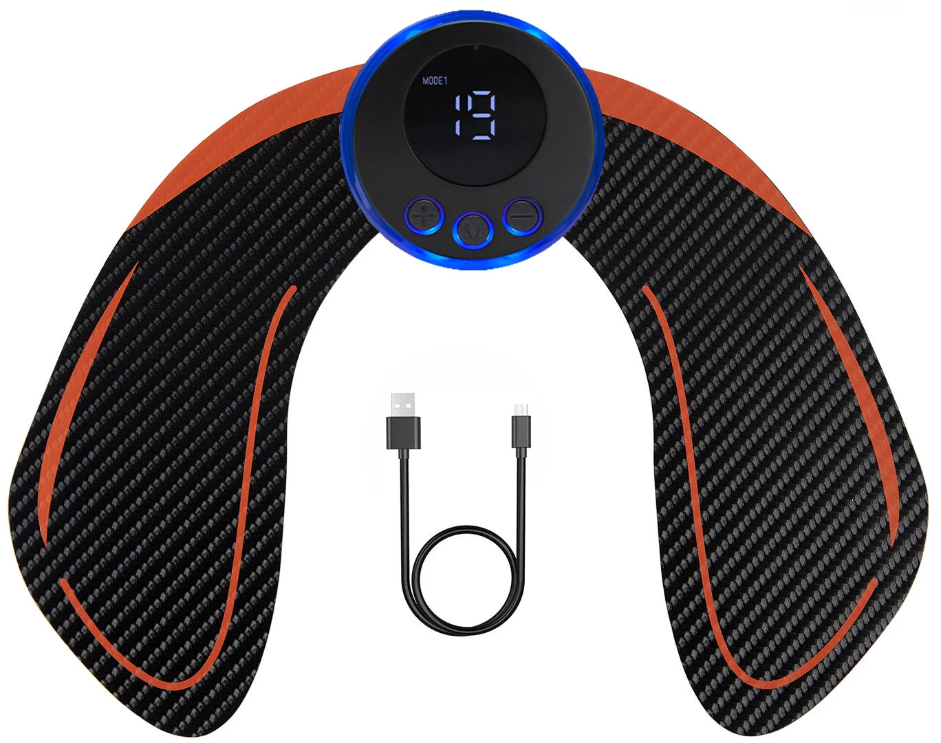 Estimulador muscular EMS recargable por USB, terapia de masaje eléctrico, alivio del dolor, masajeador digital de meridianos de cuerpo completo, fitness