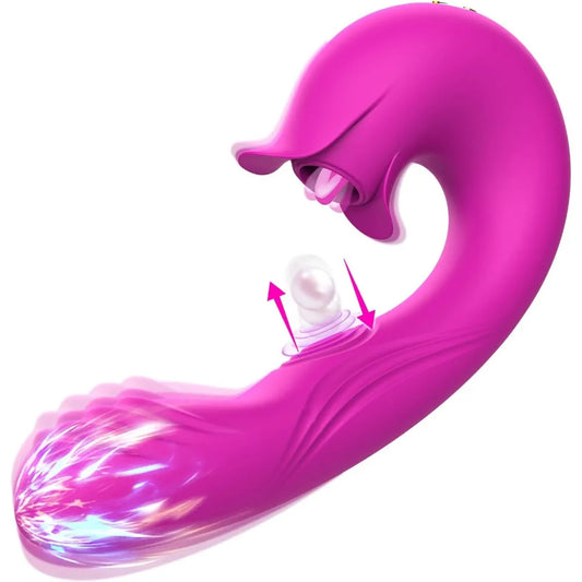 Vibrador de punto G Clítoris,3 en 1, juguete sexual para mujer consoladores masturbador AV stick máquina de sexo para el placer de la pareja