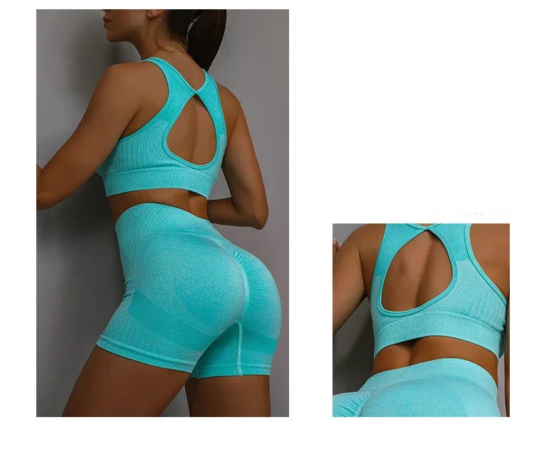 Conjunto Deportivo Premium para Mujer - Chaleco y Shorts para Yoga y Fitness