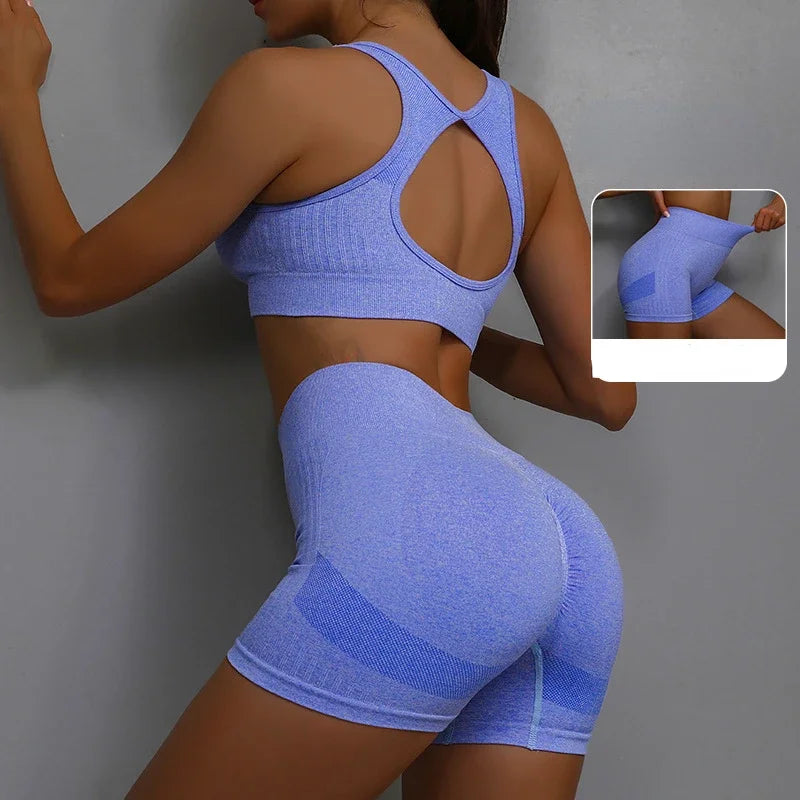 Conjunto Deportivo Premium para Mujer - Chaleco y Shorts para Yoga y Fitness