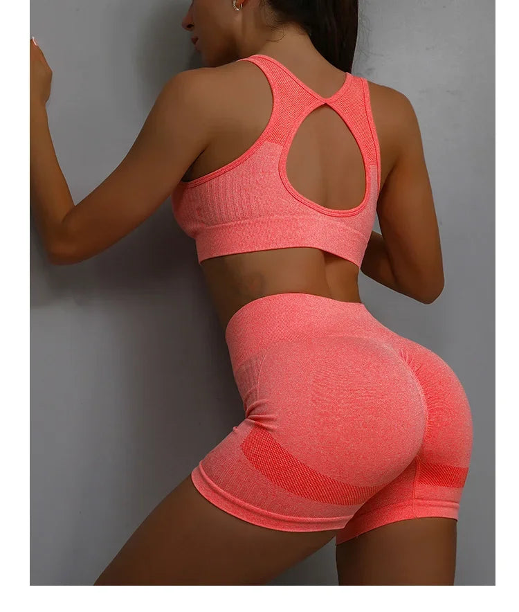 Conjunto Deportivo Premium para Mujer - Chaleco y Shorts para Yoga y Fitness