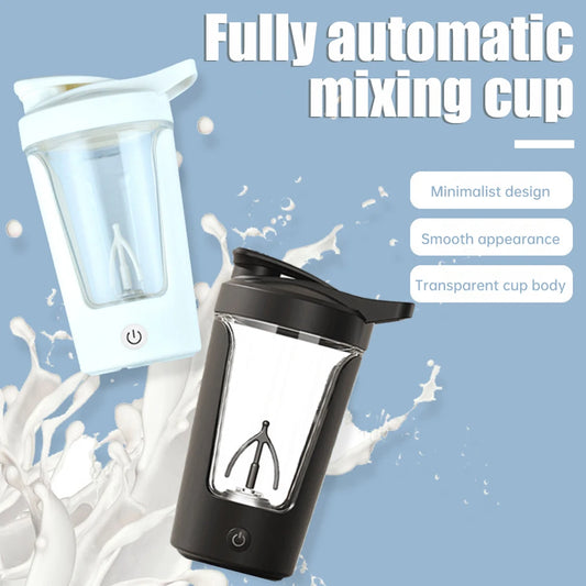 Vaso mezclador eléctrico de proteína en polvo de 350 ml, botella mezcladora automática, taza de café auto-agitadora recargable para viajes, hogar y oficina