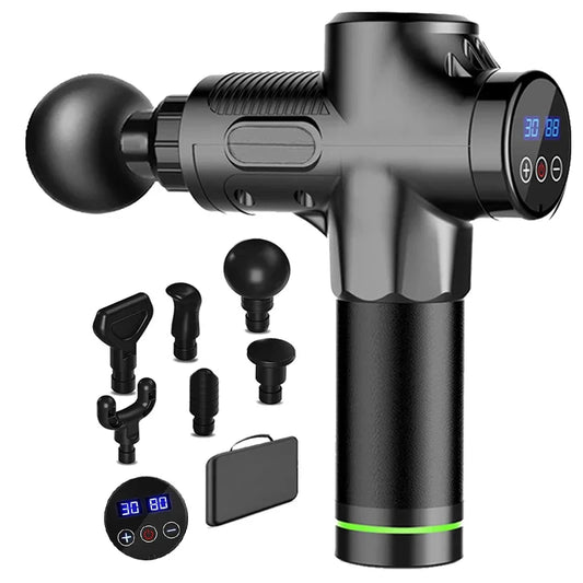 Massage musculos Gun Electric Percussion Pistola Massager For Body, Leg Fitness Tool 30 Levels Deep Muscle Massage Gu