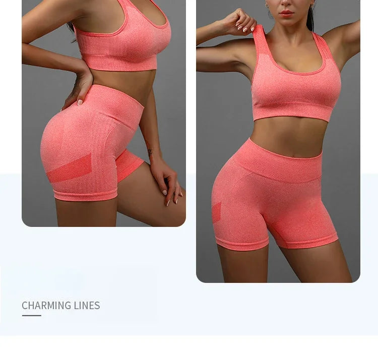 Conjunto Deportivo Premium para Mujer - Chaleco y Shorts para Yoga y Fitness