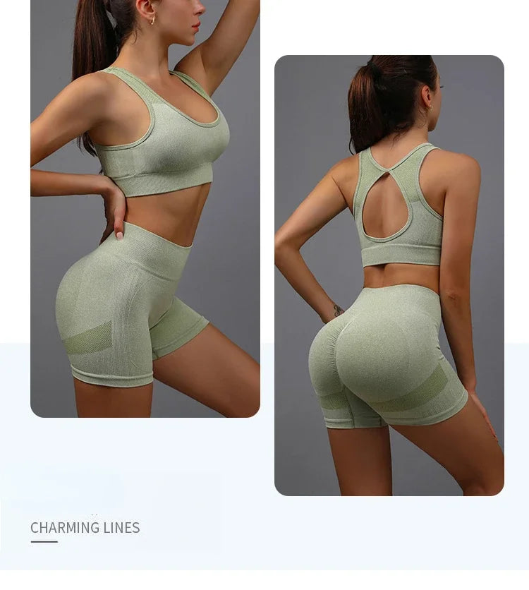 Conjunto Deportivo Premium para Mujer - Chaleco y Shorts para Yoga y Fitness