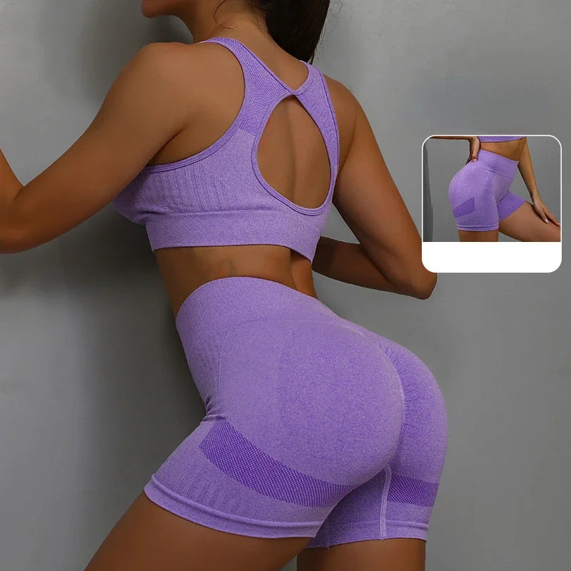 Conjunto Deportivo Premium para Mujer - Chaleco y Shorts para Yoga y Fitness